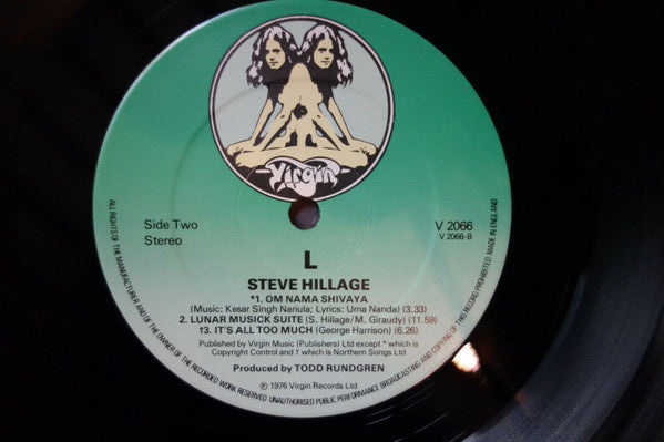 Steve Hillage : L (LP, Album, Glo)