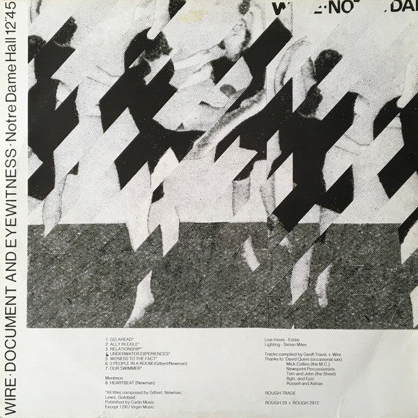 Wire : Document And Eyewitness (LP + 12" + Album)