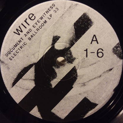 Wire : Document And Eyewitness (LP + 12" + Album)