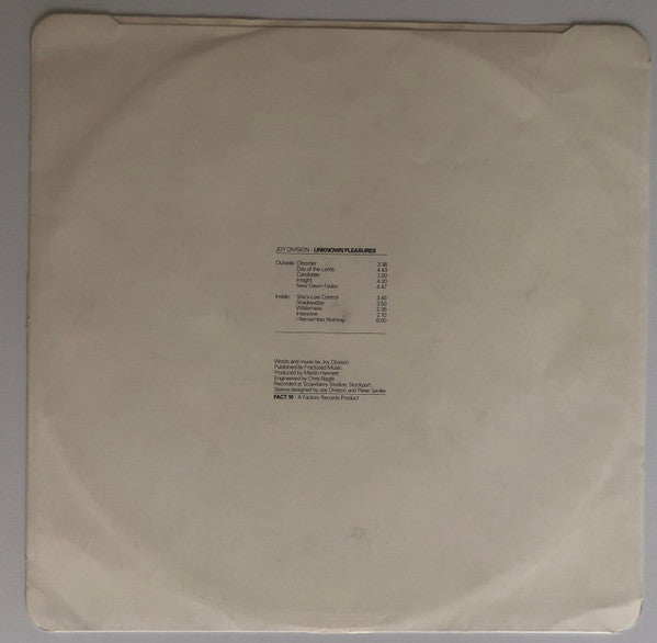 Joy Division : Unknown Pleasures (LP, Album, RP, Lyn)