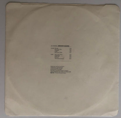 Joy Division : Unknown Pleasures (LP, Album, RP, Lyn)