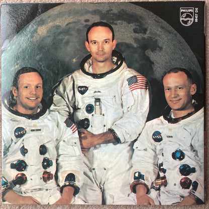 Various : Man On The Moon (7", Mono, Lar)
