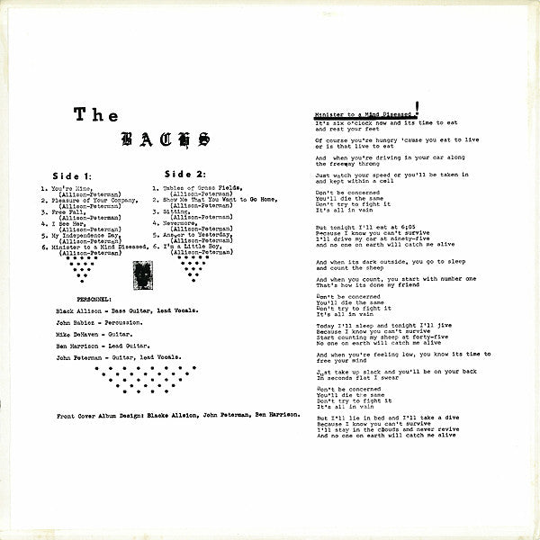 The Bachs : Out Of The Bachs (LP, RE)