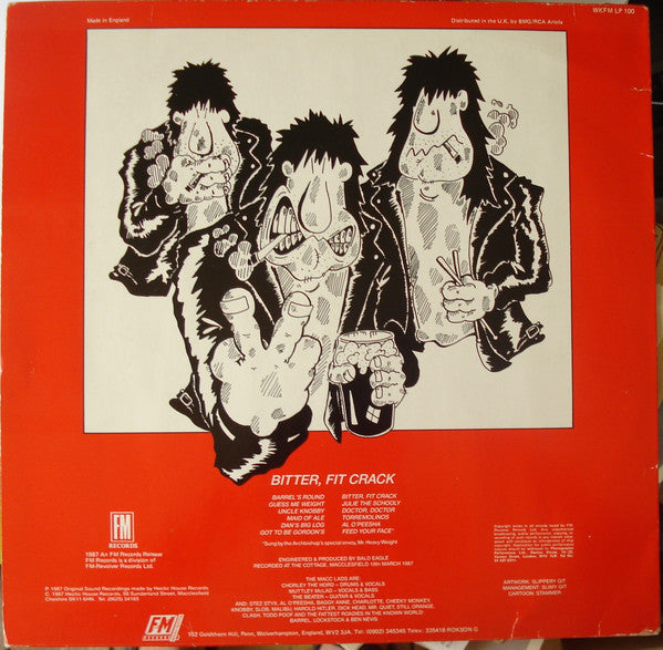 The Macc Lads : Bitter, Fit Crack (LP, Album, RP)