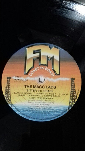 The Macc Lads : Bitter, Fit Crack (LP, Album, RP)