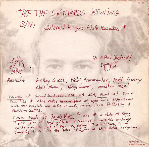 Camper Van Beethoven : Take The Skinheads Bowling (7", Single)