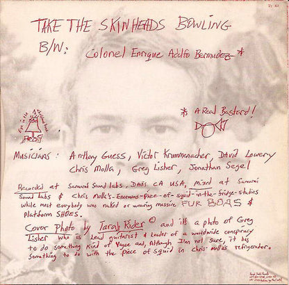 Camper Van Beethoven : Take The Skinheads Bowling (7", Single)