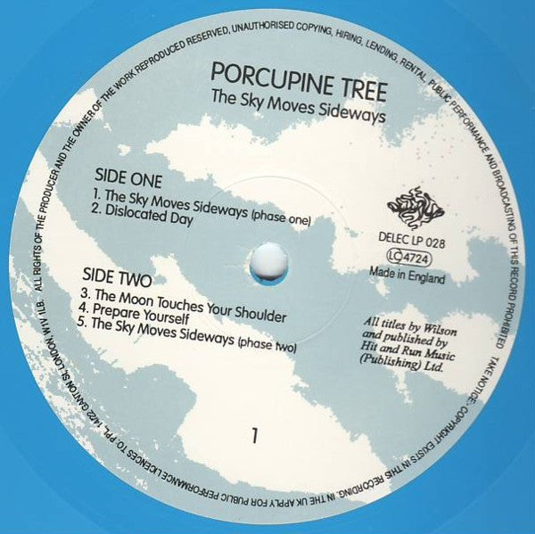 Porcupine Tree : The Sky Moves Sideways (LP, Album, Ltd, Blu)