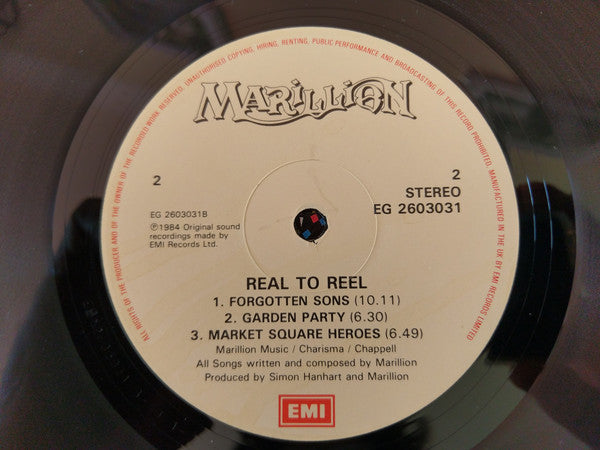 Marillion : Real To Reel (LP, Album)