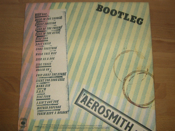 Aerosmith : Live! Bootleg (2xLP, Album, Gat)