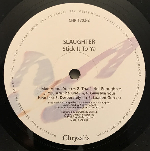 Slaughter : Stick It To Ya (LP, Album)