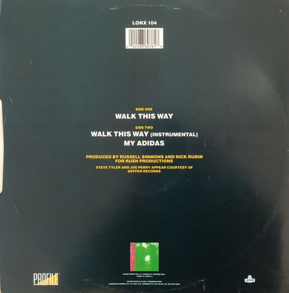RUN DMC* : Walk This Way (12", Single)