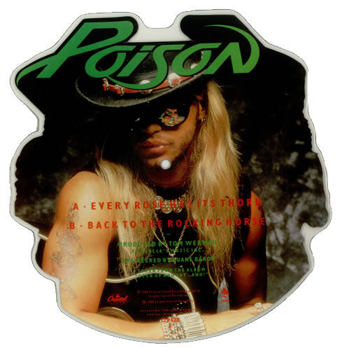 Poison (3) : Every Rose Has Its Thorn (7", Shape, Pic)