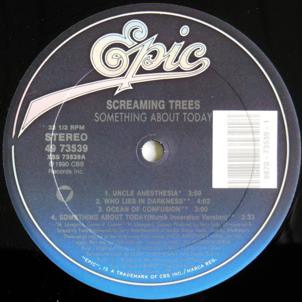 Screaming Trees : Something About Today (12", S/Sided, Maxi, Etch, 4-T)
