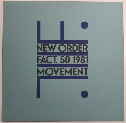 New Order : Movement (LP, Album, A2,)