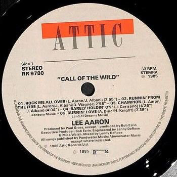 Lee Aaron : Call Of The Wild (LP, Album)