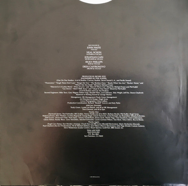 Bad English : Bad English (LP, Album)