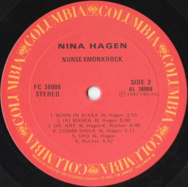Nina Hagen : Nunsexmonkrock (LP, Album)