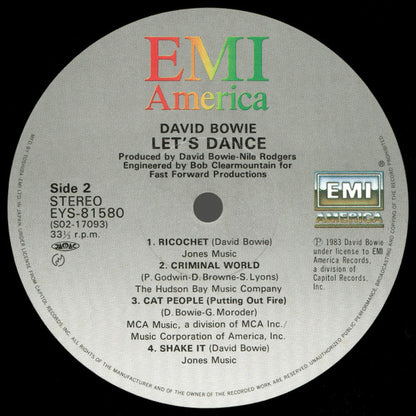 David Bowie = デビッド・ボウイー* : Let's Dance = レッツ・ダンス (LP, Album)