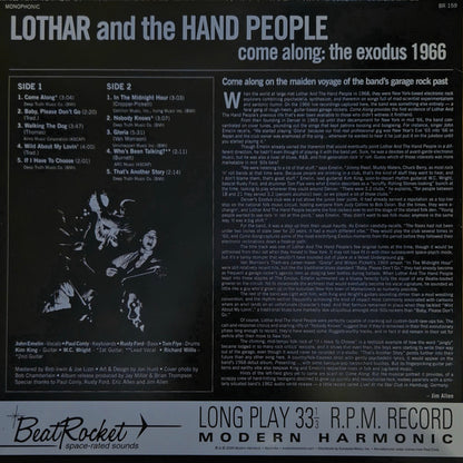 Lothar And The Hand People : Come Along: The Exodus 1966 (LP, Album, Whi)