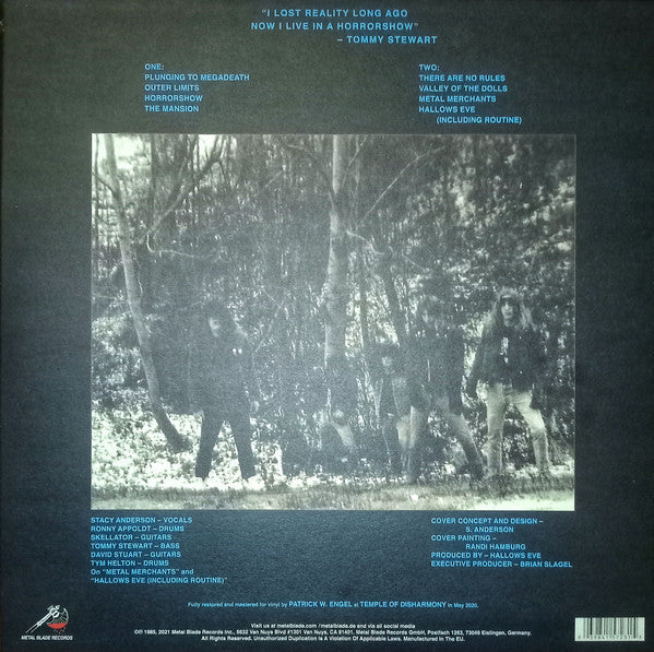 Hallows Eve : Tales Of Terror (LP, Album, RE, 180)