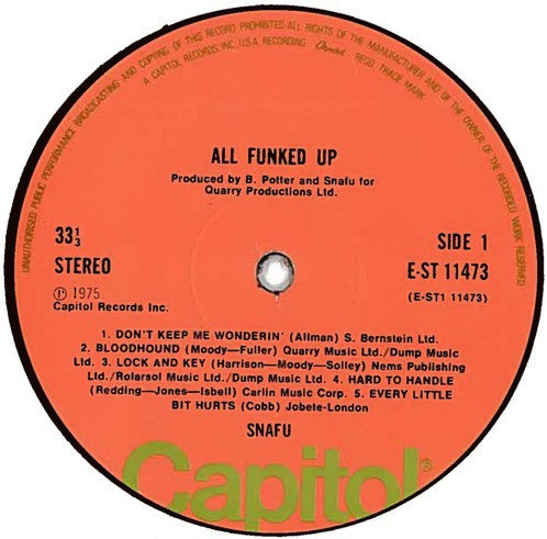 Snafu (6) : All Funked Up (LP, Album)
