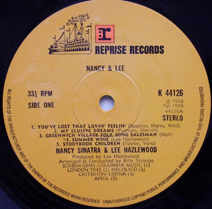 Nancy Sinatra & Lee Hazlewood : Nancy & Lee (LP, Album, RE)