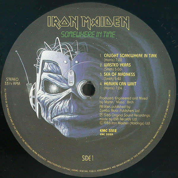 Iron Maiden : Somewhere In Time (LP, Album, Ltd, DMM)
