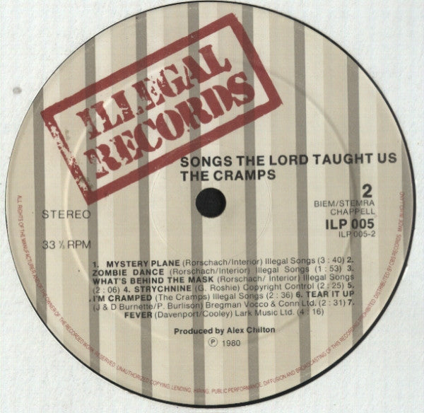 The Cramps : Songs The Lord Taught Us (LP, Album)