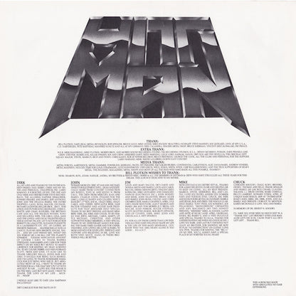 Hitt Man* : Hitt Man (LP, Album)