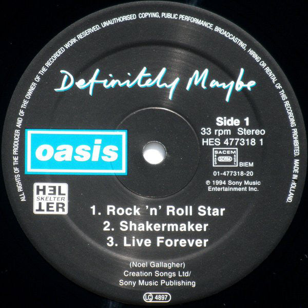 Oasis (2) : Definitely Maybe (2xLP, Album, Gat)