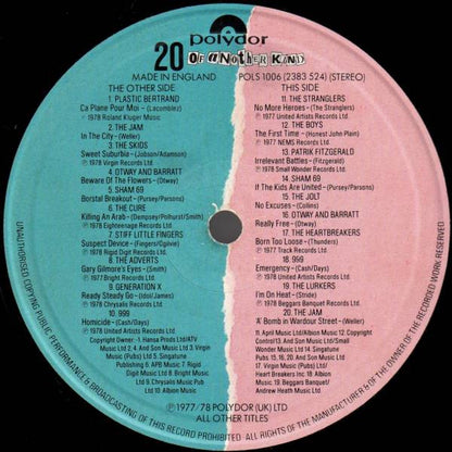 Various : 20 Of Another Kind (LP, Comp)