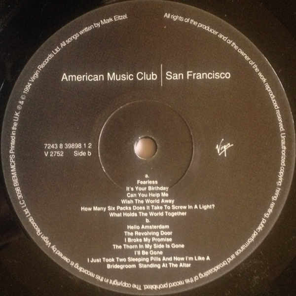 American Music Club : San Francisco (LP, Album)
