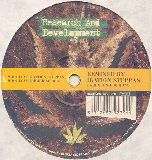 Dub Syndicate : Research And Development (12")