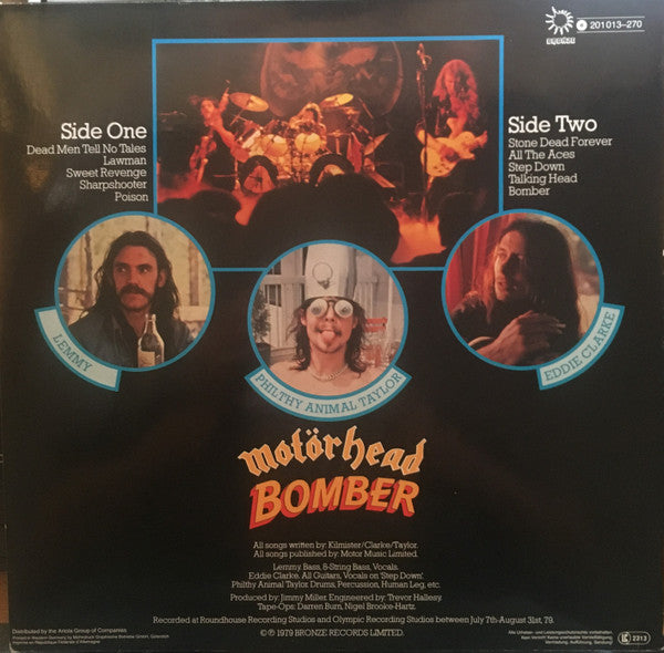 Motörhead : Bomber (LP, Album, RE)