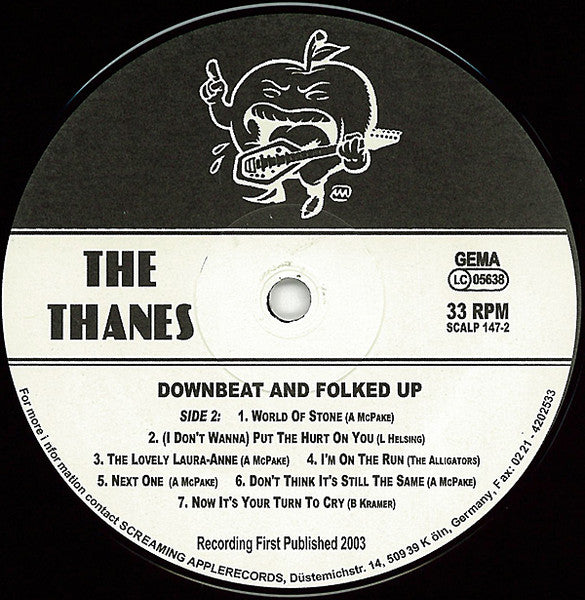 The Thanes : Downbeat And Folked Up (LP, Album)