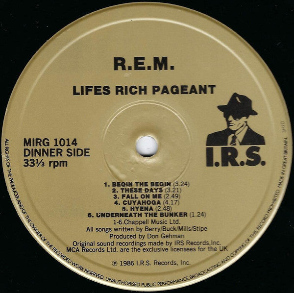 R.E.M. : Lifes Rich Pageant (LP, Album)