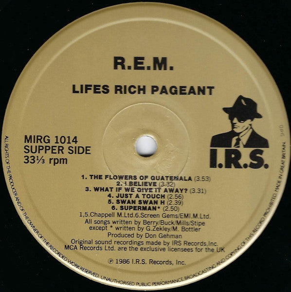 R.E.M. : Lifes Rich Pageant (LP, Album)