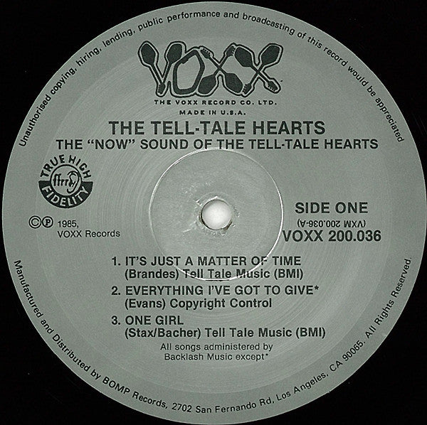 The Tell-Tale Hearts : The "Now" Sound Of The Tell-Tale Hearts (12", EP, Mono)