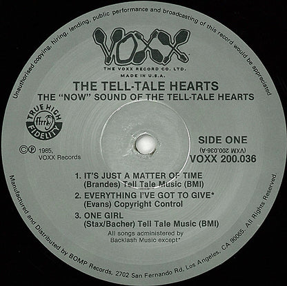 The Tell-Tale Hearts : The "Now" Sound Of The Tell-Tale Hearts (12", EP, Mono)