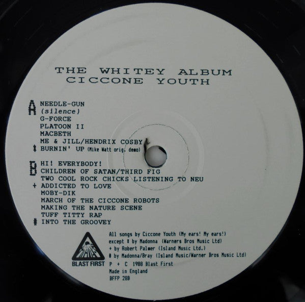 Ciccone Youth : The Whitey Album (LP, Album)