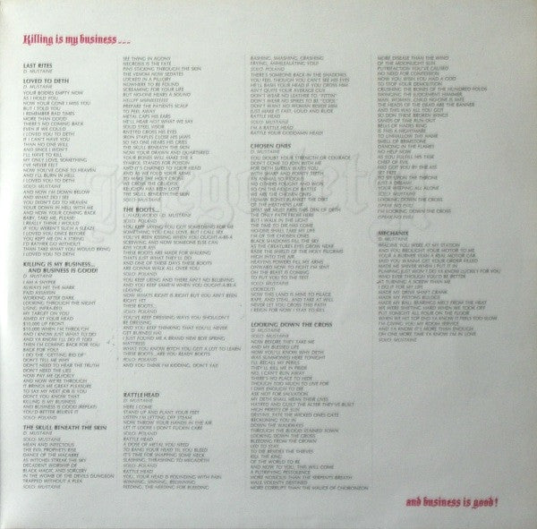 Megadeth : Killing Is My Business... And Business Is Good! (2x12", Album, Ltd, RM)