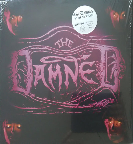 The Damned : The Black Album (LP, Album, RM, Gre + 12", S/Sided, Etch, Gre + Dlx)