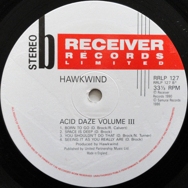 Hawkwind : Acid Daze Volume 3 (LP, Comp)