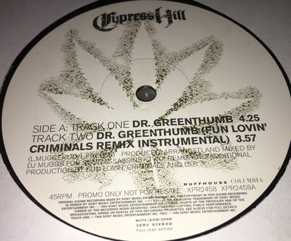 Cypress Hill : Dr. Greenthumb (12", Promo)