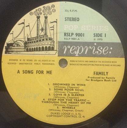 Family (6) : A Song For Me (LP, Album)