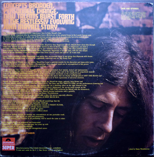 John Mayall : USA Union (LP, Album, Gat)