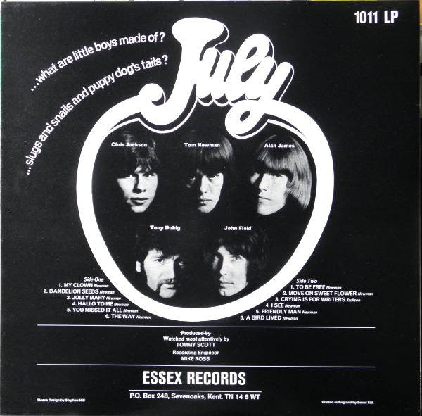 July (3) : July (LP, Mono, Ltd, RE + 7", Single, Ltd, RE)