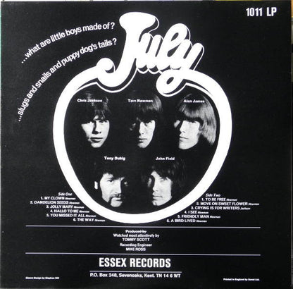 July (3) : July (LP, Mono, Ltd, RE + 7", Single, Ltd, RE)