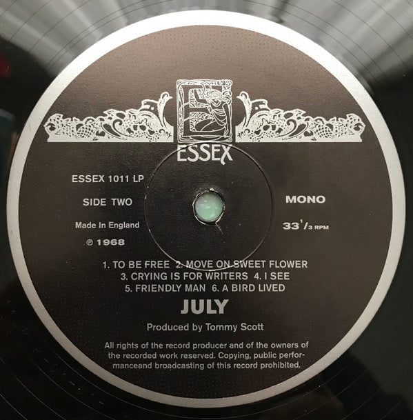 July (3) : July (LP, Mono, Ltd, RE + 7", Single, Ltd, RE)